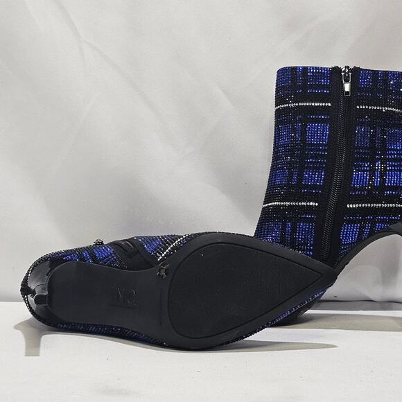 INC International Concepts Women's Stiletto Reisa Boots Size 7 Cobalt Plaid NWT - Picture 7 of 8